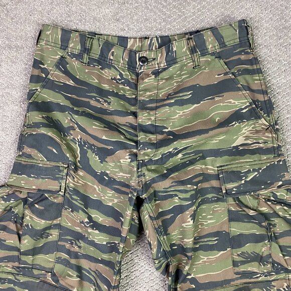US Army Tiger Stripe Pants Men's Medium Camo Military Rothco BDU Cargo - Picture 2 of 16